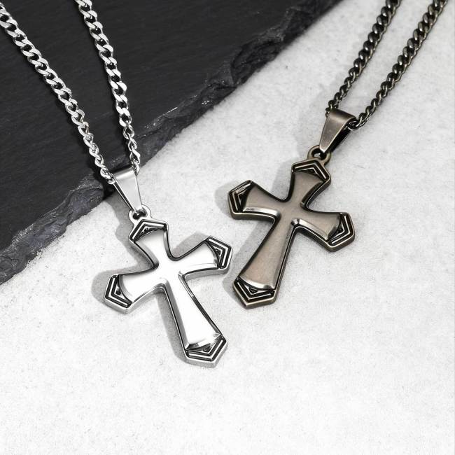 Wholesale Stainless Steel Cross Pendant Necklace