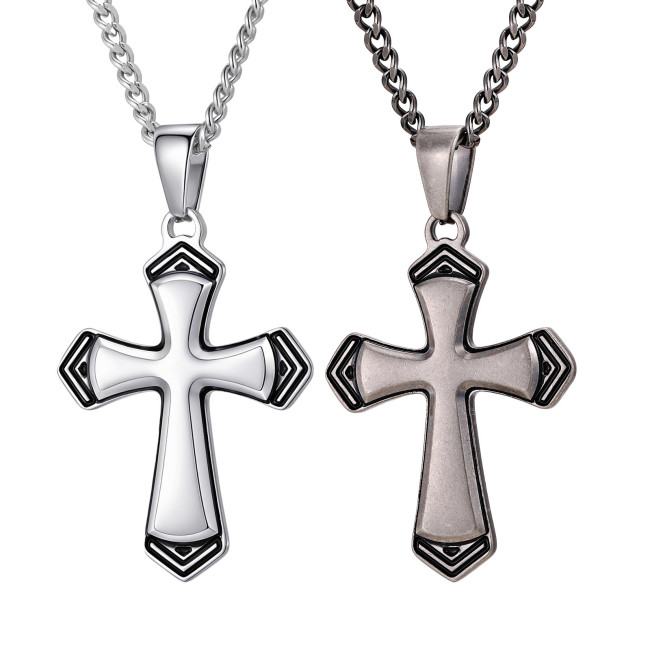Wholesale Stainless Steel Cross Pendant Necklace