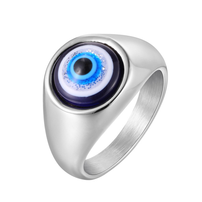 Wholesale Stainless Steel Evil Eye Ring