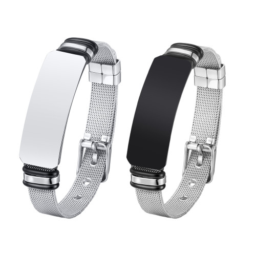 Stainless Steel Mesh ID Bracelet Wholesale