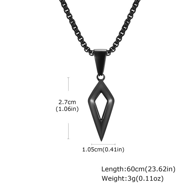 Stainless Steel Geometric Pendant Necklace Wholesale