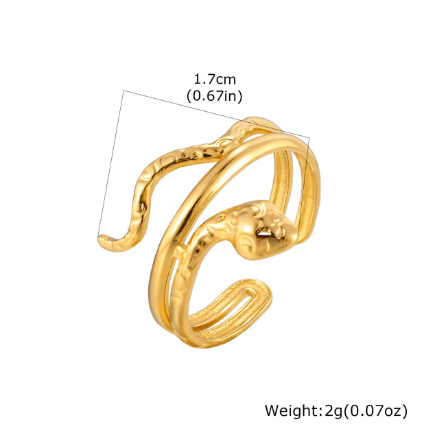 Wholesale Gold Statement Open Rings