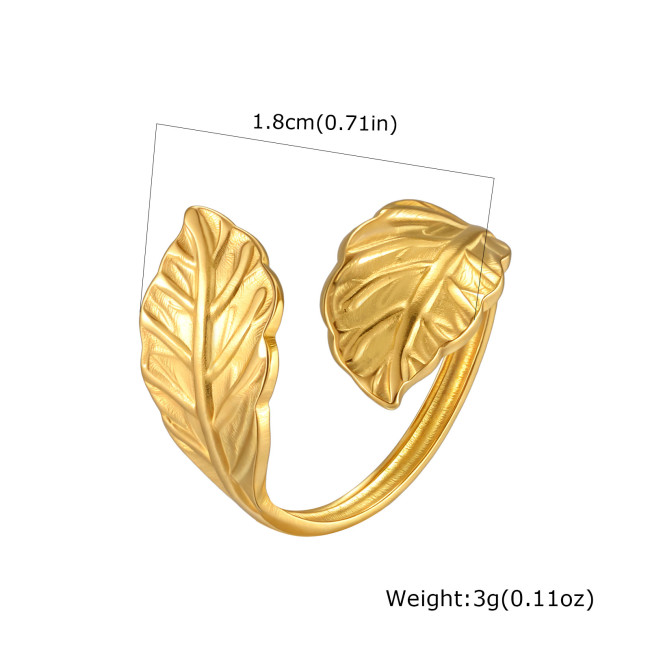 Wholesale Botanical Gold Open Ring Collection