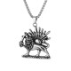 Men’s Stainless Steel Lion Pendant Necklace