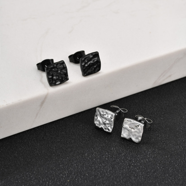 Wholesale Stainless Steel Square Stud Earrings