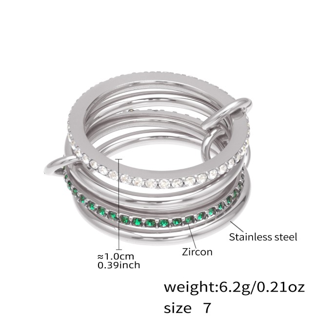 Wholesale Stainless Steel Gold Stacking Rings Set