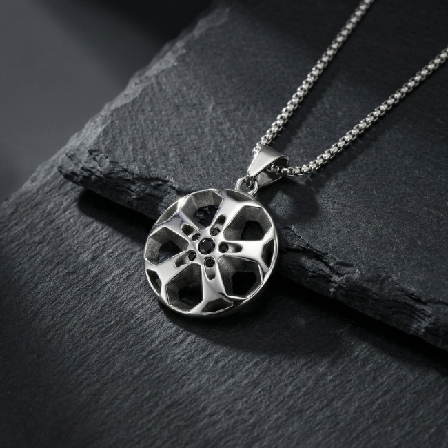 Wholesale Stainless Steel Wheel Pendant