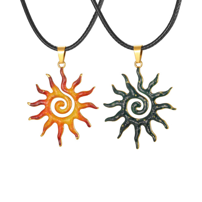 Wholesale Stainless Steel Sun Spiral Pendant