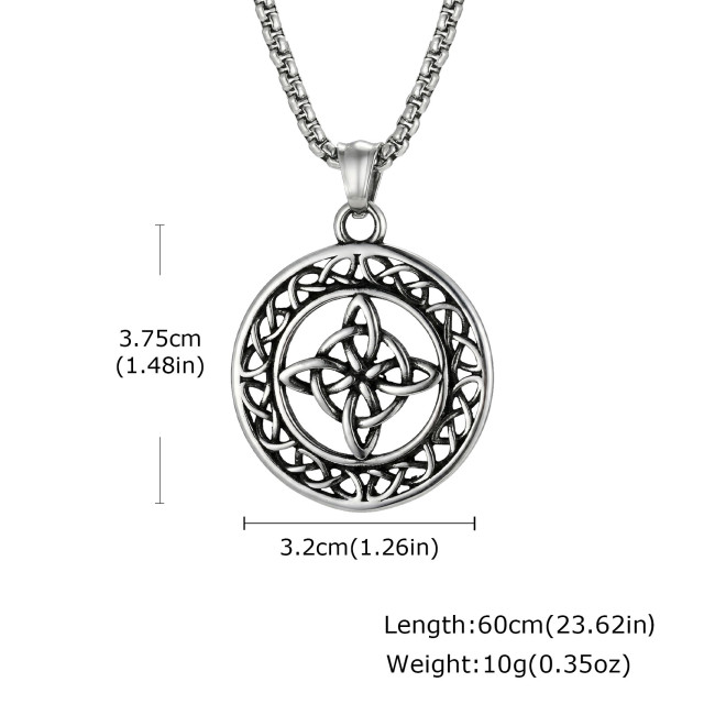 Wholesale Stainless Steel Celtic Knot Necklace