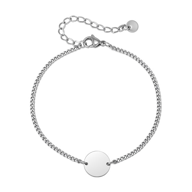 Wholesale Stainless Steel Blank Disc Bracelet for Engraving