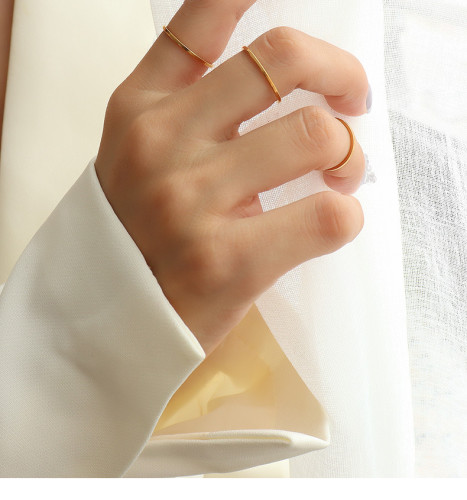 Wholesale Minimalist Stainless Steel Thin Rings