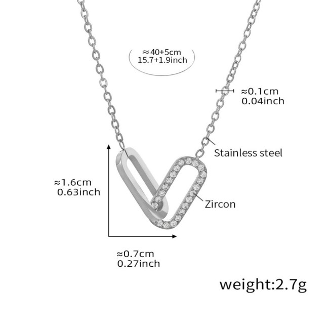 Wholesale Interlocking Oval Link Jewelry Set