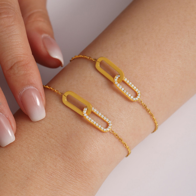 Wholesale Interlocking Oval Link Jewelry Set