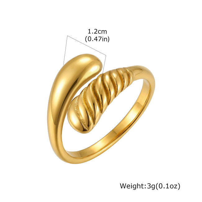 Wholesale Stainless Steel Teardrop Wrap Rings