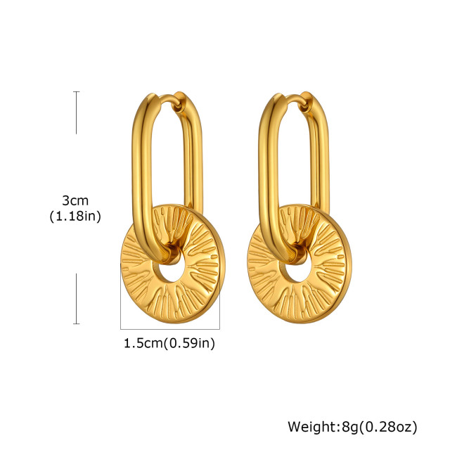 Wholesale 18K Gold Plated Stainless Steel Earrings Set
