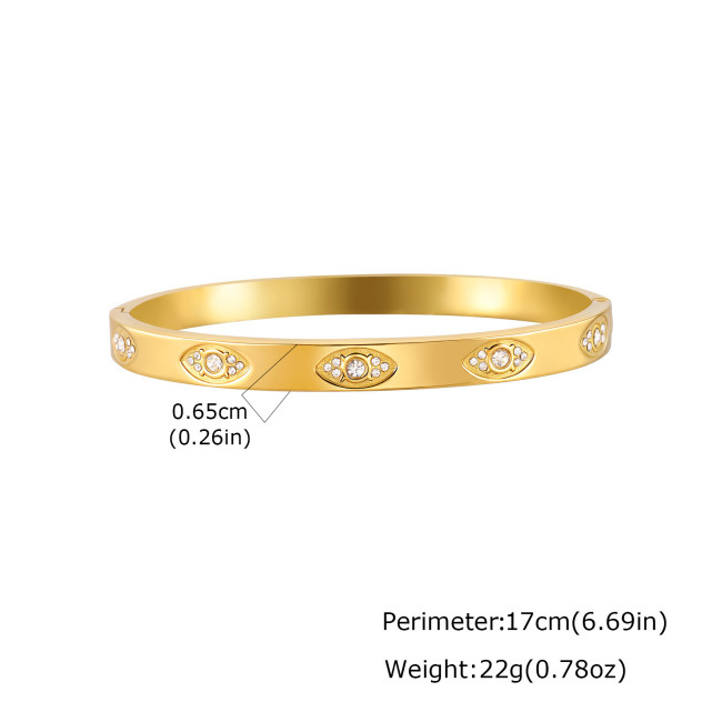 Wholesale 18K Gold Plated Stainless Steel Bangle Set