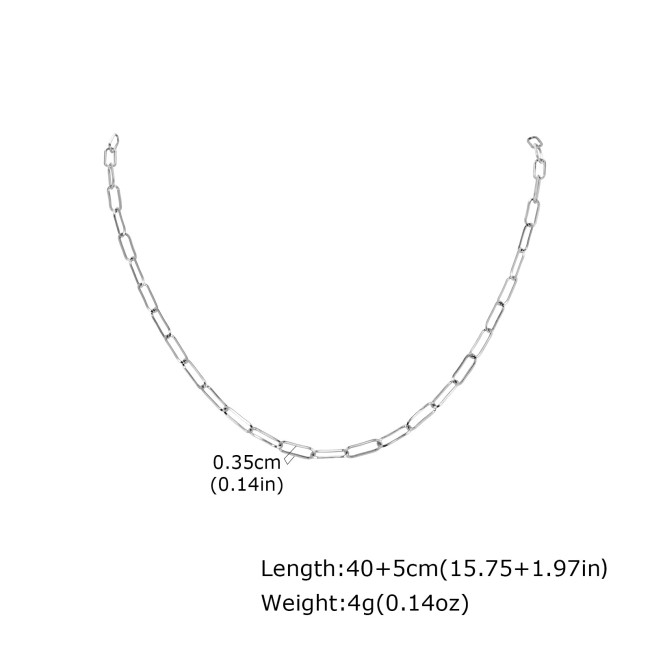 Wholesale Stainless Steel Paperclip Link Chain