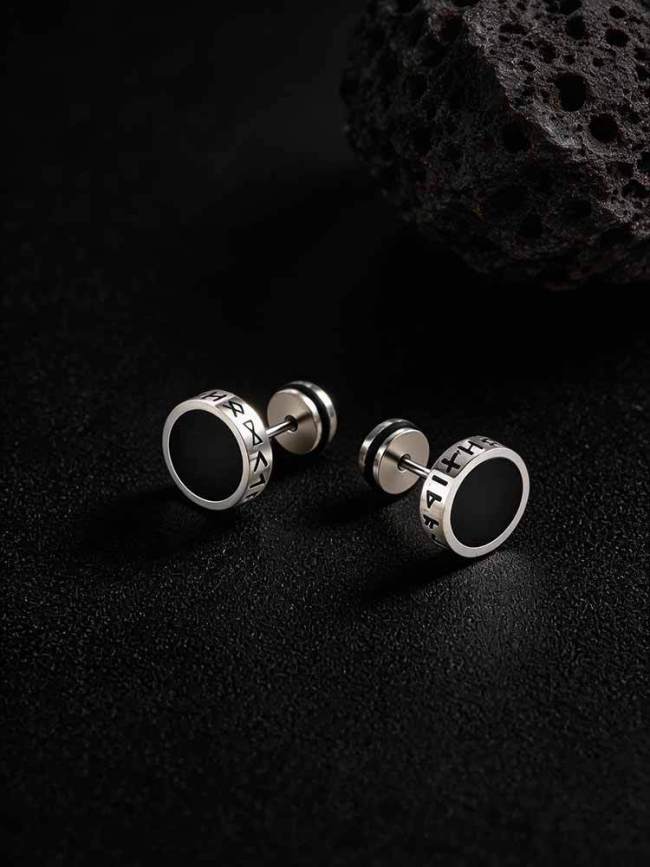 Wholesale Stainless Steel Tiger Eye Stud Earrings