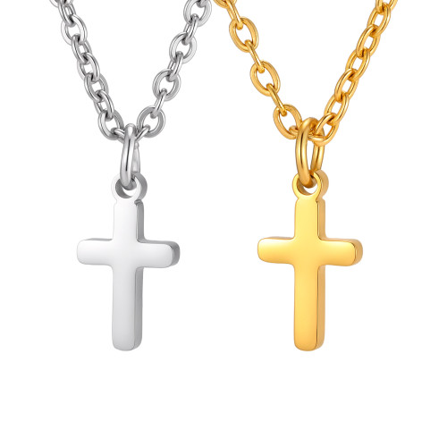 Wholesale Stainless Steel Plain Cross Pendant Necklace