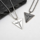 Wholesale Stainless Steel Inverted Triangle Jesus Crucifix Cross Pendant