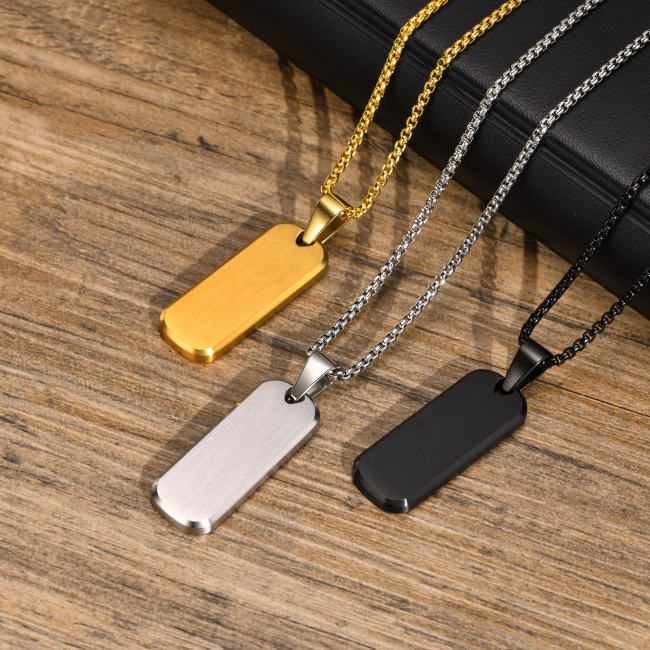 Wholesale Stainless Steel Brushed Pendant
