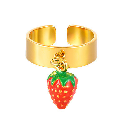 Wholesale Stainless Steel Strawberry Ring