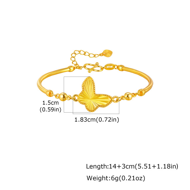 Wholesale Brass Gold Plated Bracelet Set