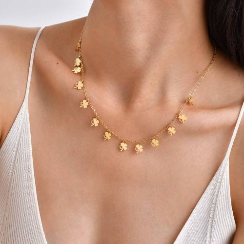 Wholesale Stainless Steel Multi-Charm Dangle Necklace
