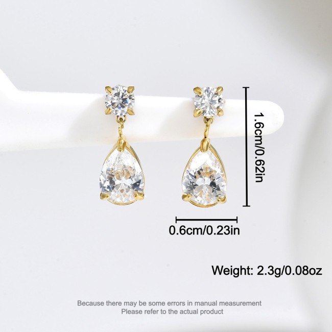 Wholesale Stainless Steel Teardrop Stud Earrings