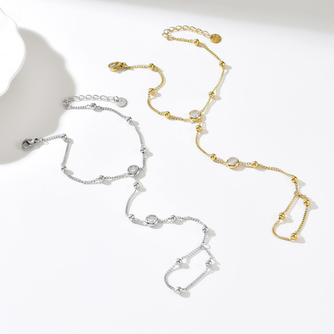 Wholesale Stainless Steel Gold Plated Slave Bracelet