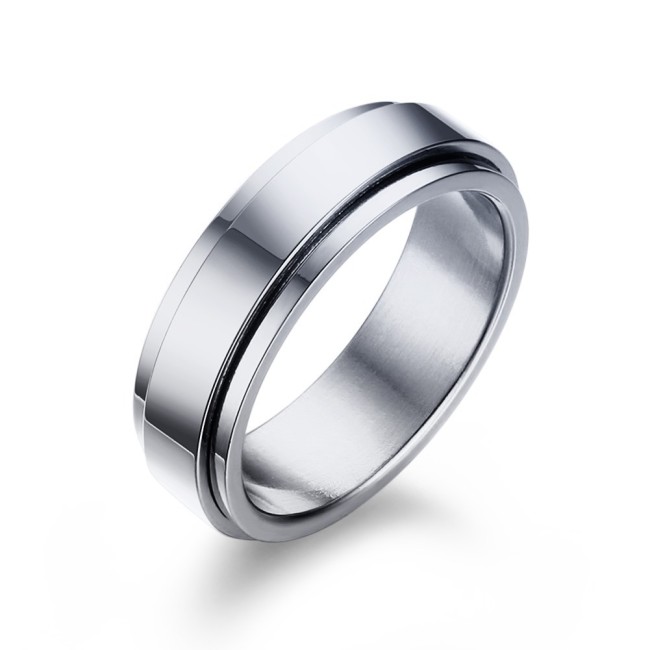 Wholesale Stainless Steel Gold Plated Spinner Ring