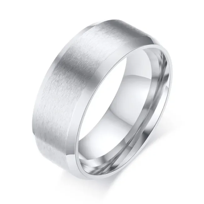 Wholesale Stainless Steel 8mm Gold Wedding Band