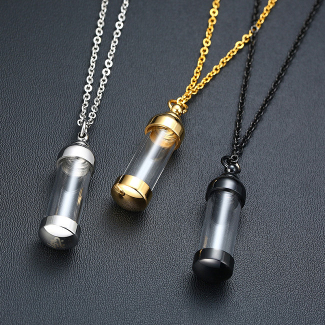 Wholesale Stainless Steel Perfume Bottle Pendant