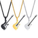 Wholesale Stainless Steel Rock Electric Guitar Pendant