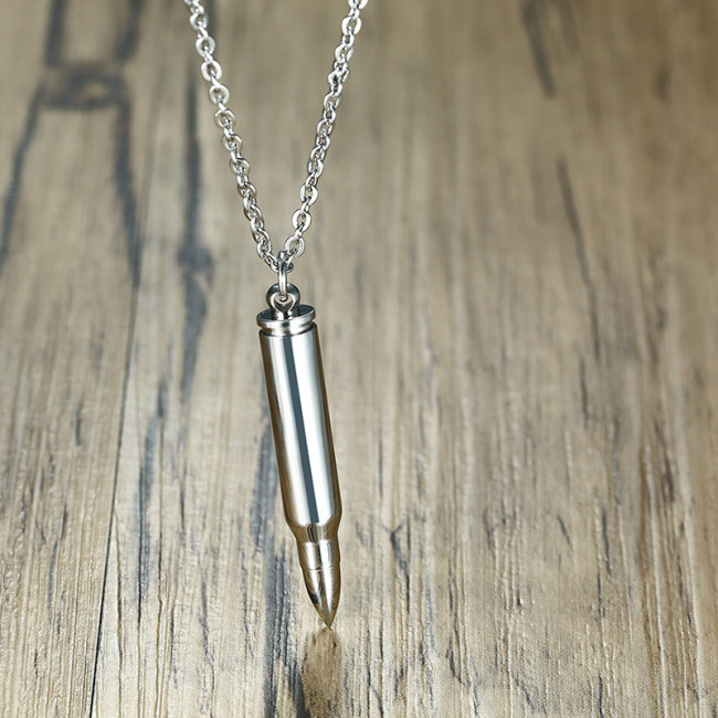 Wholesale Stainless Steel Bullet Ashes Pendant