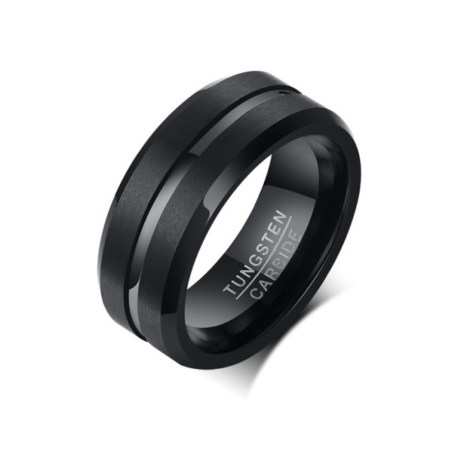 Wholesale Tungsten Carbide Rings Black and Bule
