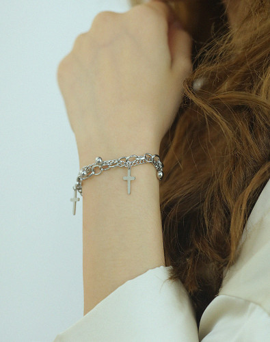 Wholesale Stainless Steel Fashion Women's Multi-strand Bracelet