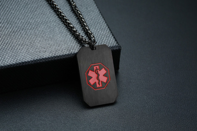 Wholesale Stainless Steel Medical Alert Dog Tag Charms