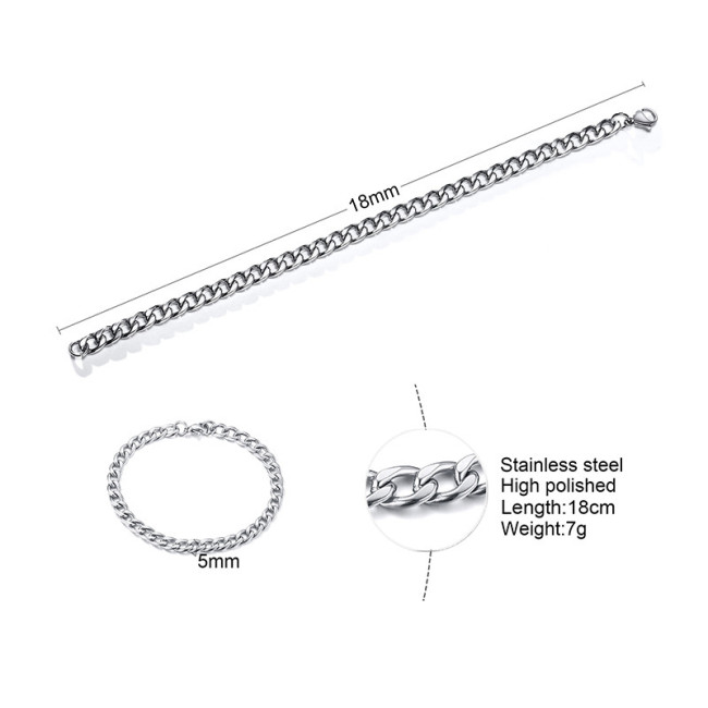Wholesale Stainless Steel NK Chain Bracelet