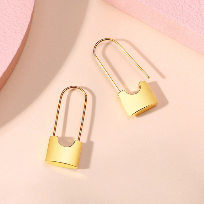 Wholesale Stainless Steel Lock Earring