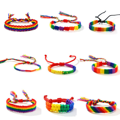 Wholesale Unique Rainbow Braided Bracelet