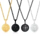 Wholesale Stainless Steel Vintage Compass Pendant Necklace