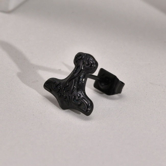 Wholesale Stainless Steel Viking Axe Earrings