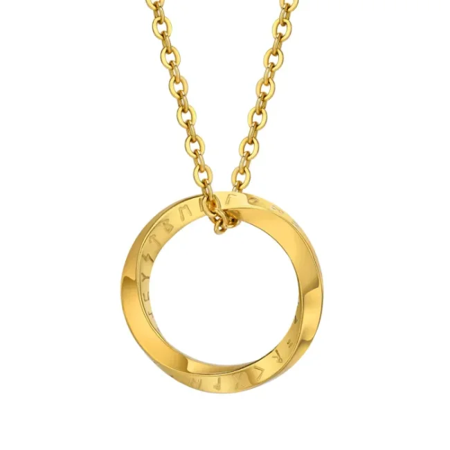 Wholesale Stainless Steel Viking Circle Pendant