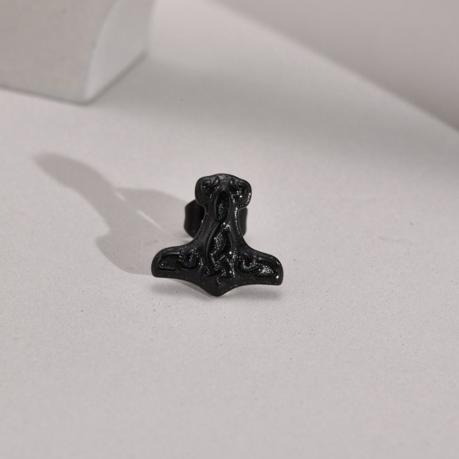 Wholesale Stainless Steel Viking Axe Earrings