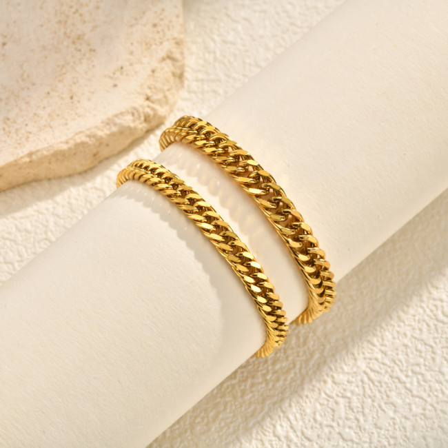 Wholesale Stainless Steel Gold Tone Chain Link Bracelet
