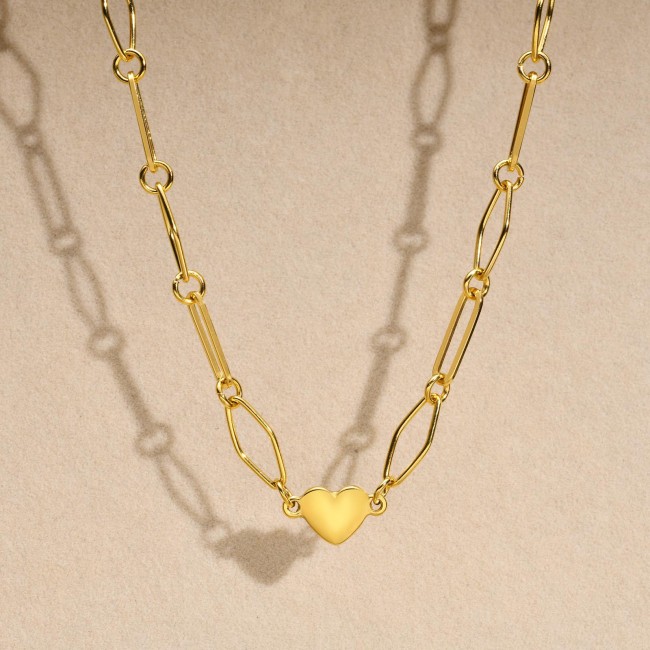 Wholesale Stainless Steel Heart Bracelet Necklace