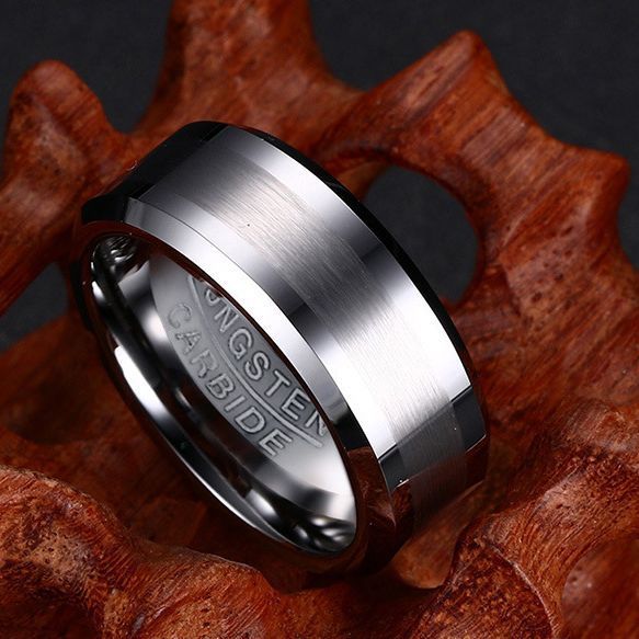 Wholesale Tungsten Men's Black Ring