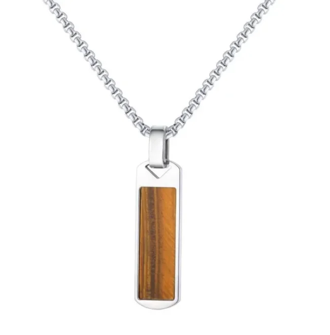 Wholesale Stainless Steel Mens Bar Pendant