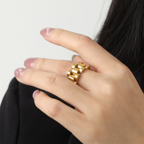 Wholesale Stainless Steel Chain Ring Bracelet Earrings Set